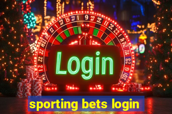 sporting bets login